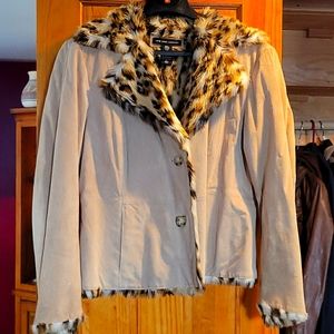 Women's New York and company  leather jacket